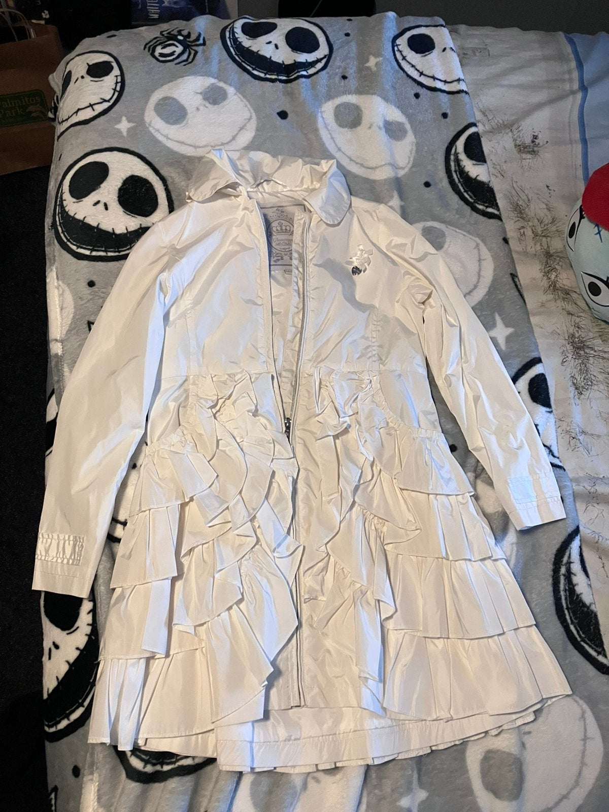 Te koop mooie witte Le Chic jas, Ophalen of Verzenden, Zo goed als nieuw, Meisje, Jas