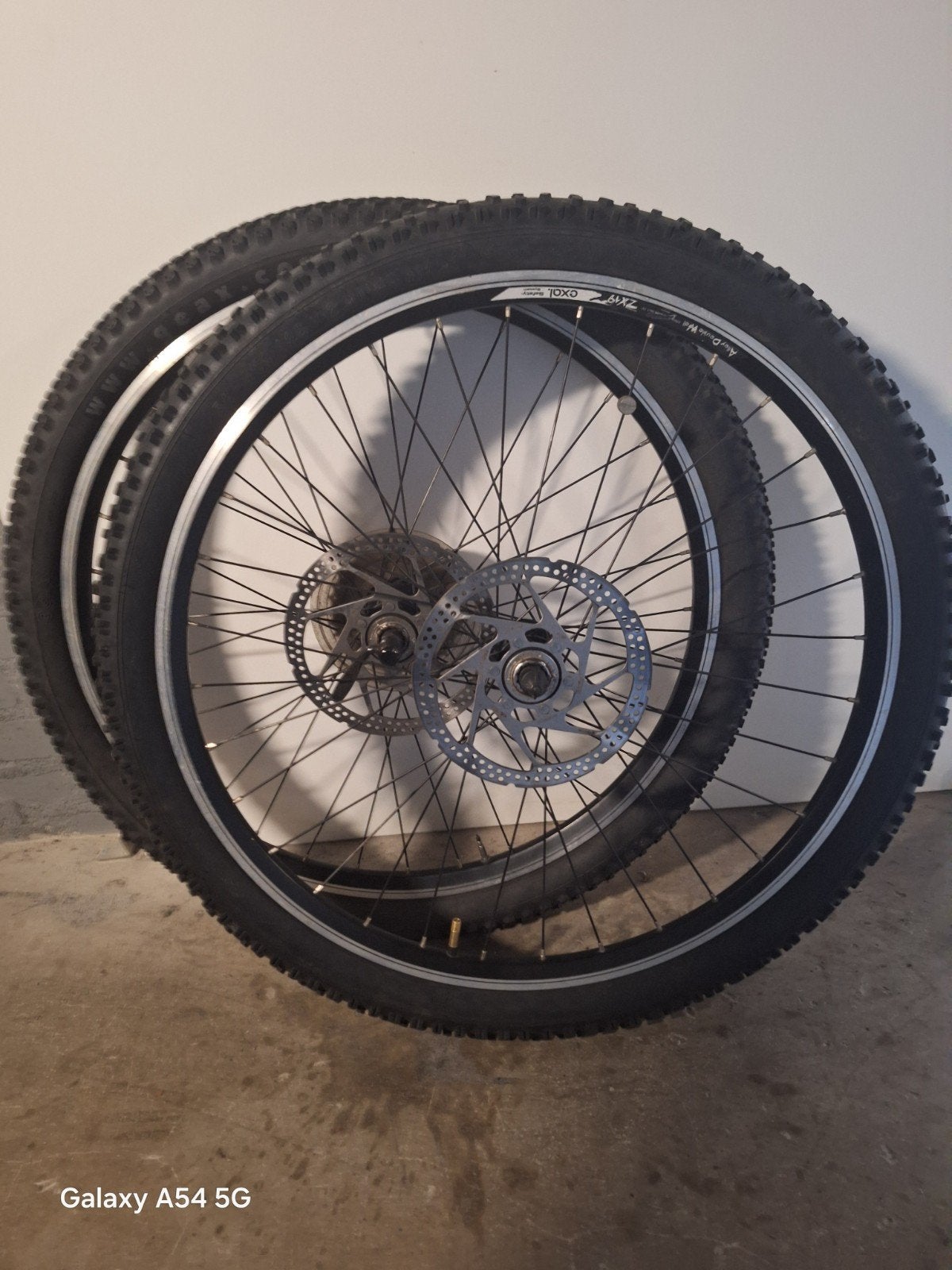26 inch MTB wielen compleet met Schwalbe banden, Gebruikt, Overige typen, Ophalen of Verzenden, Aluminium