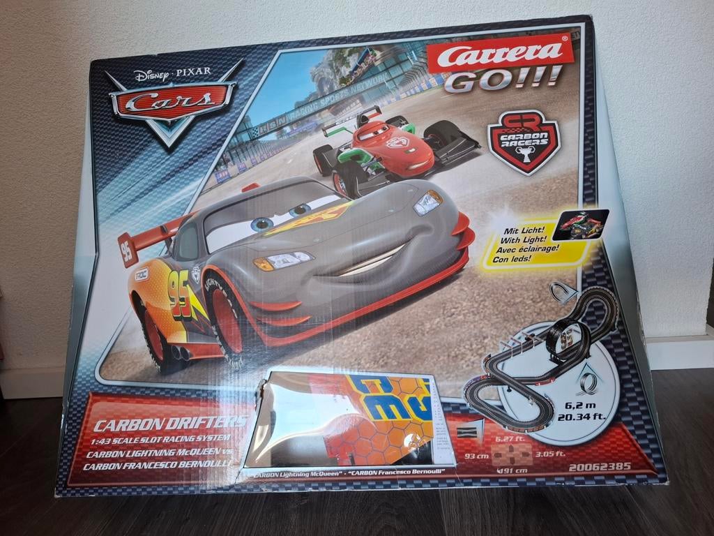 Disney Cars Racebaan, Racebaan, Carrera, Ophalen of Verzenden, Zo goed als nieuw