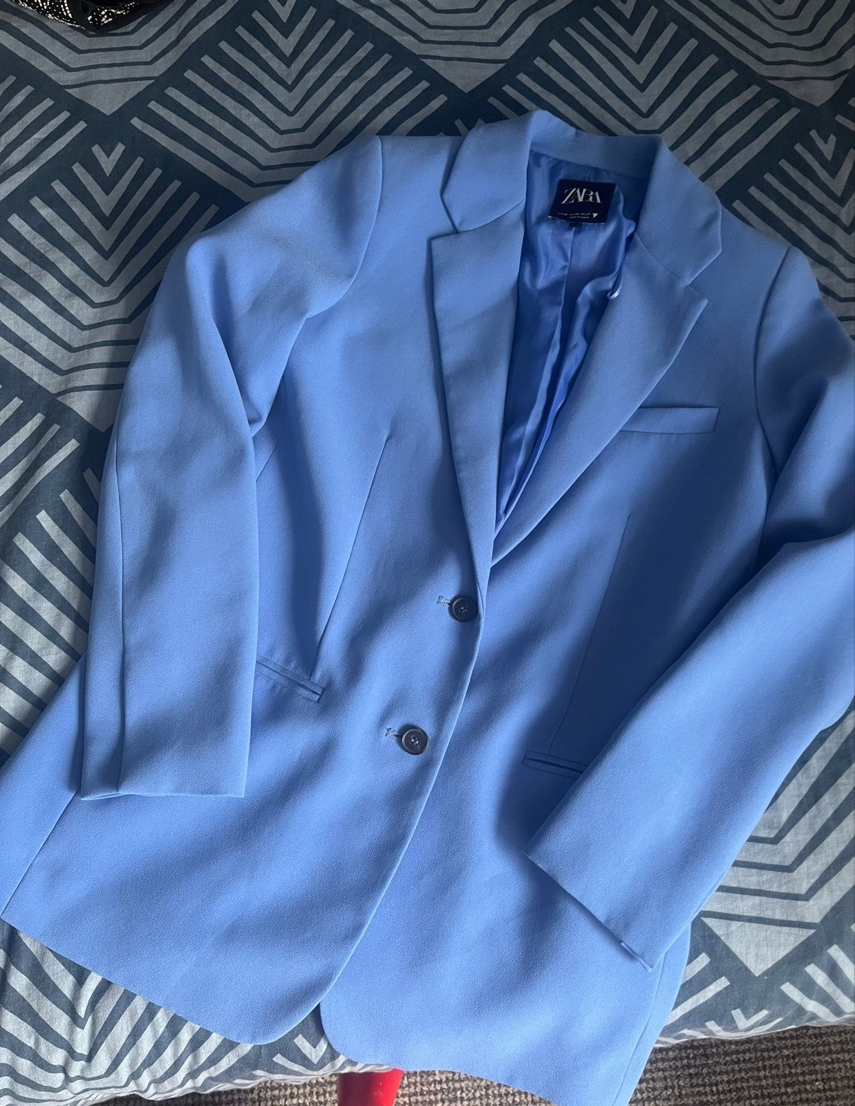 Zara Blazer XS Oversized - Perfecte Staat - Mooi Blauw, Blauw, Ophalen of Verzenden, Zo goed als nieuw, Jasje
