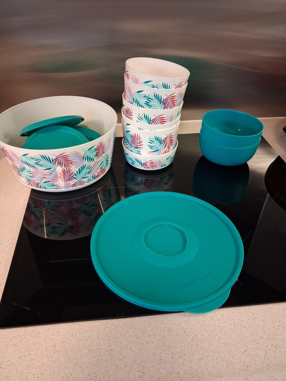 Tupperware schalen en kommen set met deksels, Huis en Inrichting, Gebruikt, Overige kleuren, Ophalen of Verzenden, Bak of Kom