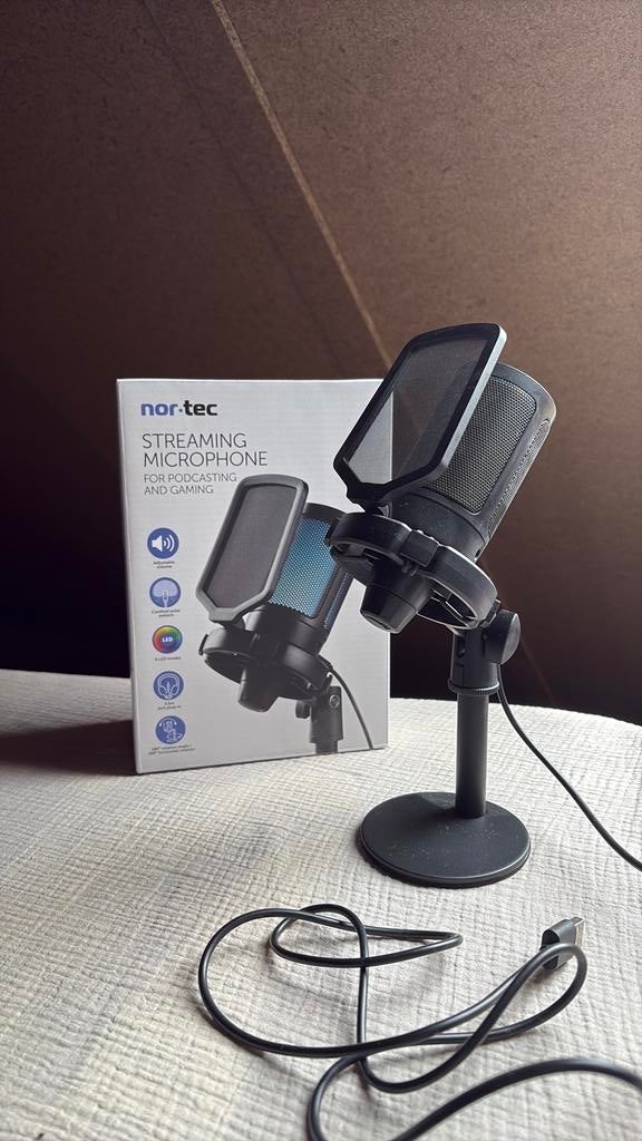 Microfoon voor podcast, Muziek en Instrumenten, Microfoons, Ophalen of Verzenden, Zo goed als nieuw, Overige typen