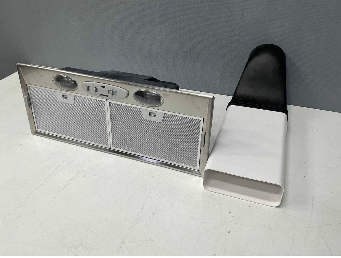 Smeg KSEG7XE Vlakschermkap - RVS Afzuigkap, Ophalen, Zo goed als nieuw, Inbouw, Vlakschermkap