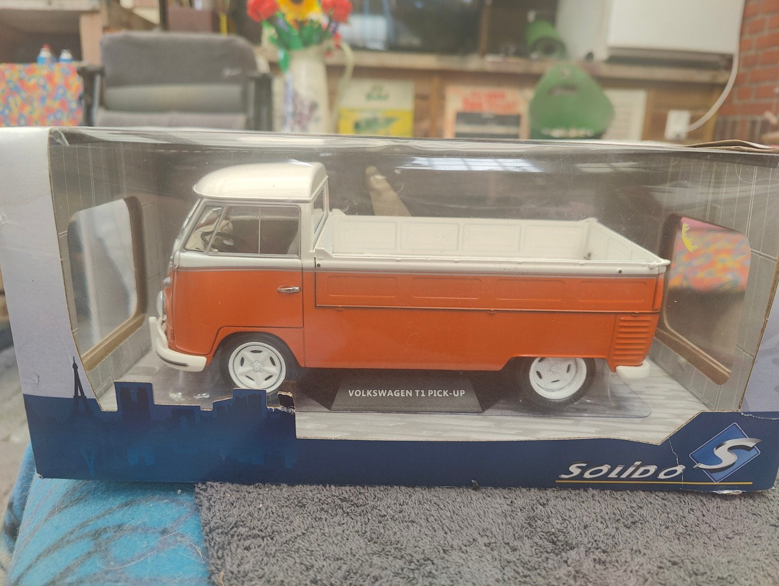 VW T1 Pick-up Solido 1:18 - Custom Wielen, Ophalen of Verzenden, Zo goed als nieuw, Auto, Solido