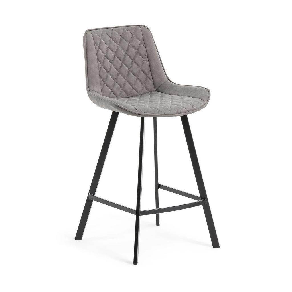 Kave Home Barkruk Adela (zithoogte 66cm) nieuw, Kunststof, Met voetsteun, 60 tot 90 cm, Nieuw