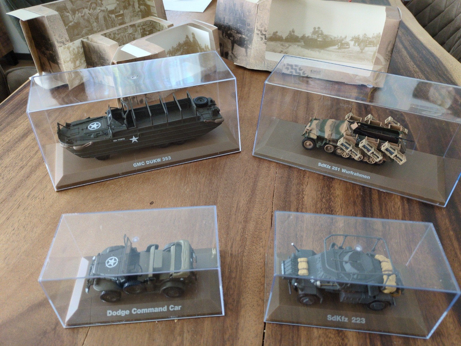 Militaire Voertuigen Miniatuur Collectie - 4 Stuks, Ophalen of Verzenden, Nieuw, Overige typen, Overige merken