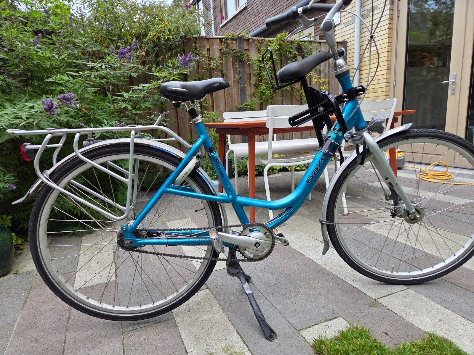 Gazelle Bloom moederfiets met kinderzitje voorop, Ophalen, 1 zitje, Gebruikt, Gazelle