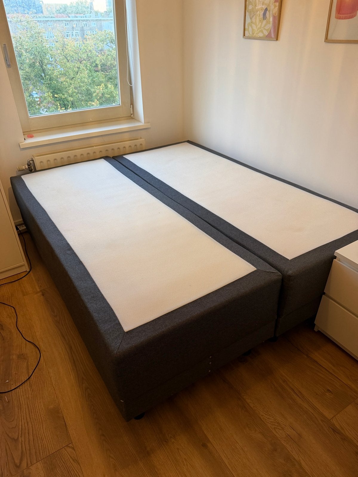 160x200 boxspring, Ophalen, Gebruikt, Tweepersoons, 200 cm