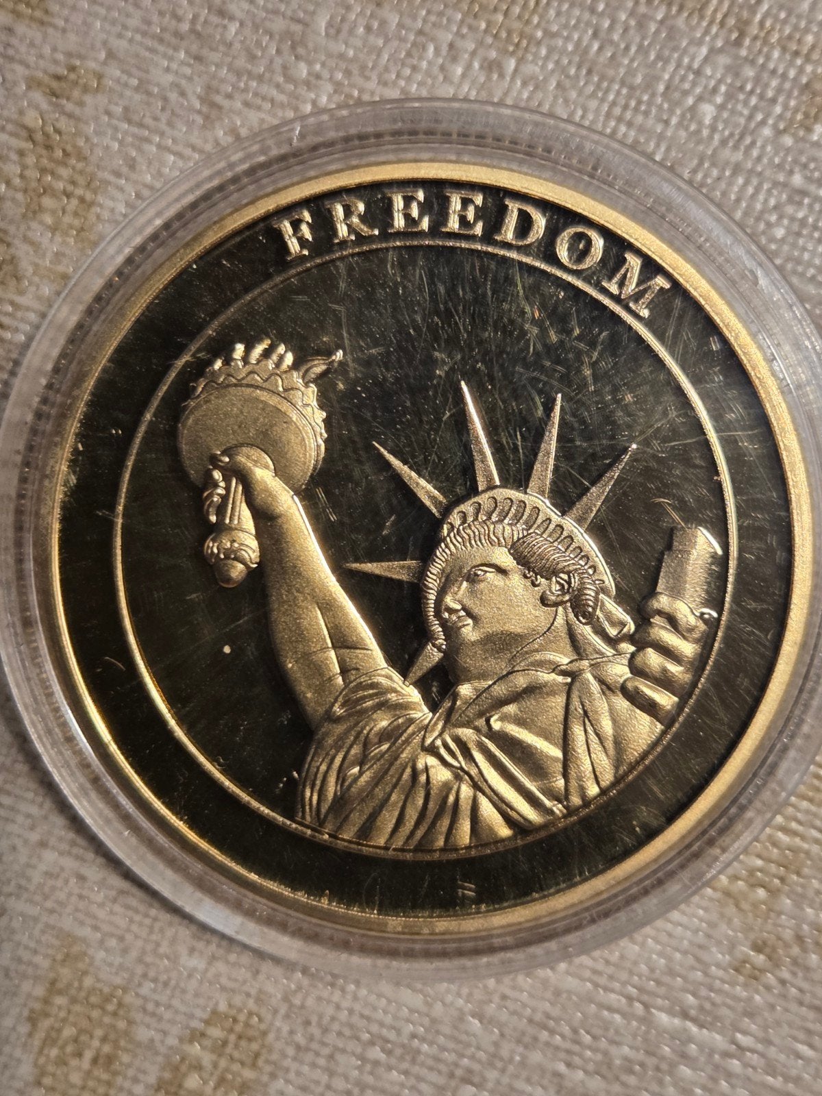 Herdenkingsmunt 9/11 Vrijheidsbeeld, Ophalen of Verzenden