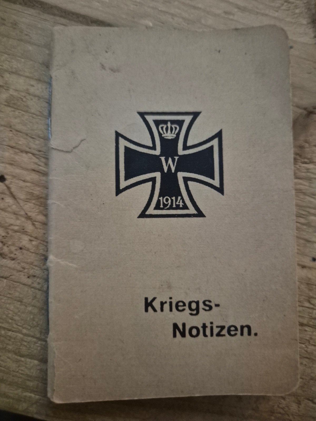 Duits WO1 ongebruikt oorlogsnotitieboekje - Kriegs-Notizen, Ophalen of Verzenden