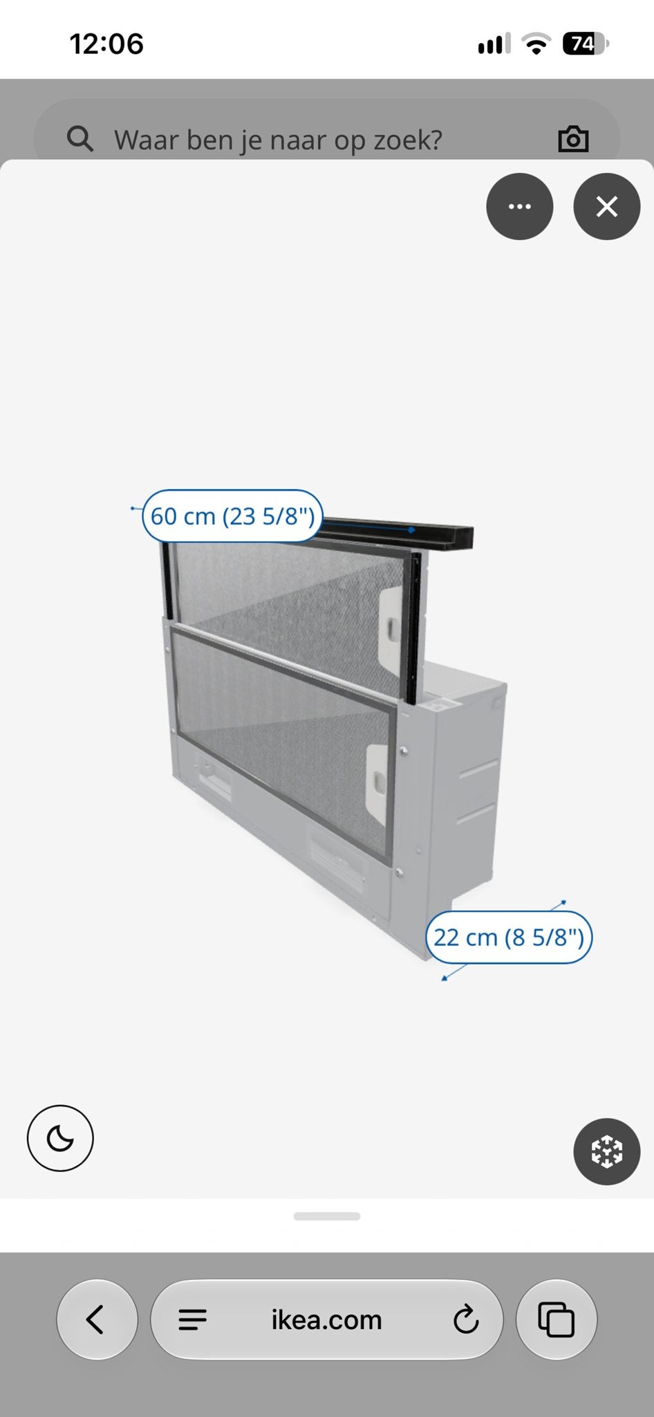 IKEA Utdrag afzuigkap, nieuw in de doos, Onderbouw afzuigkap, Nieuw, Ophalen of Verzenden, Inbouw