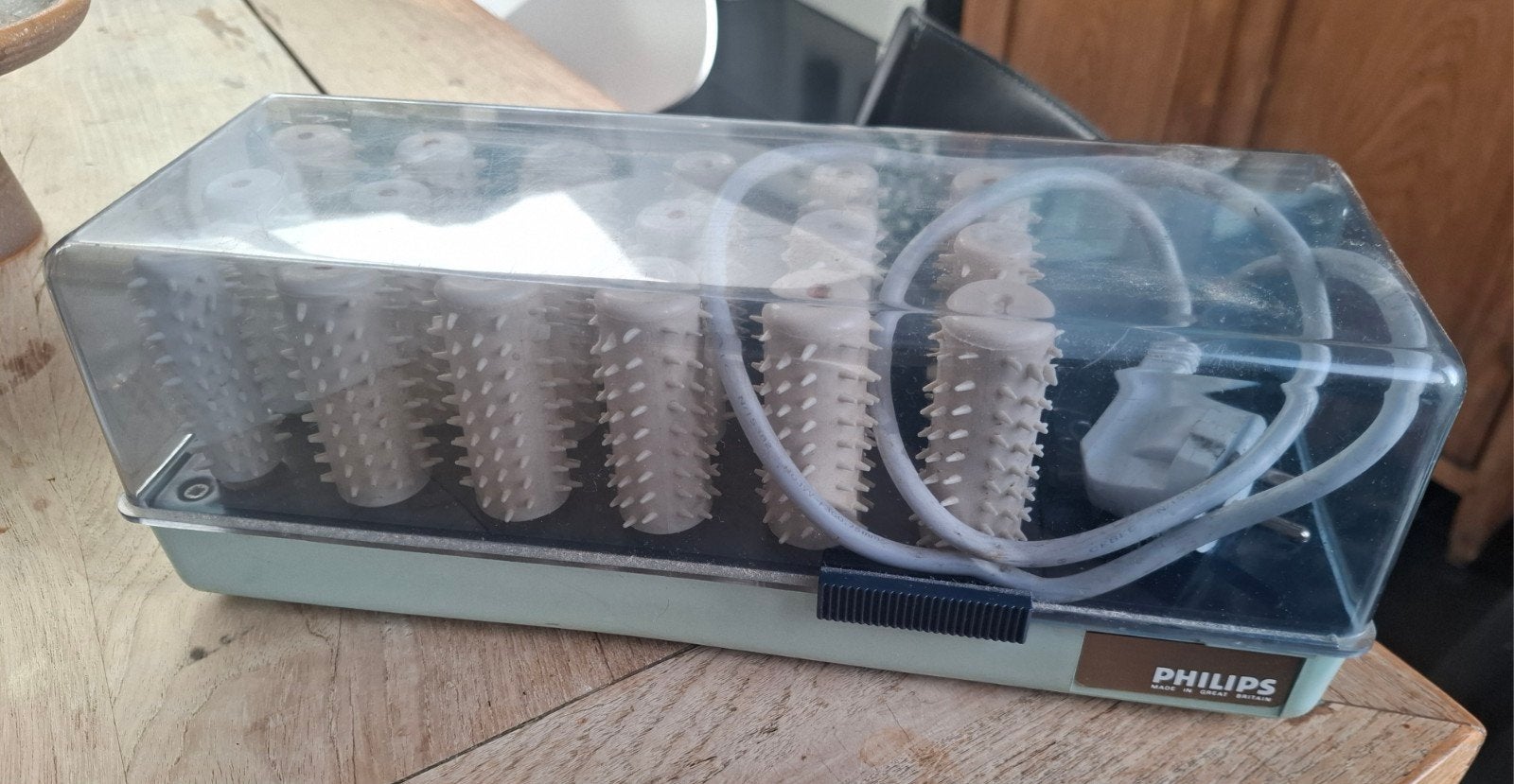 Werkende Vintage Philips Krulset Jaren '70 – 100% Compleet, Ophalen of Verzenden