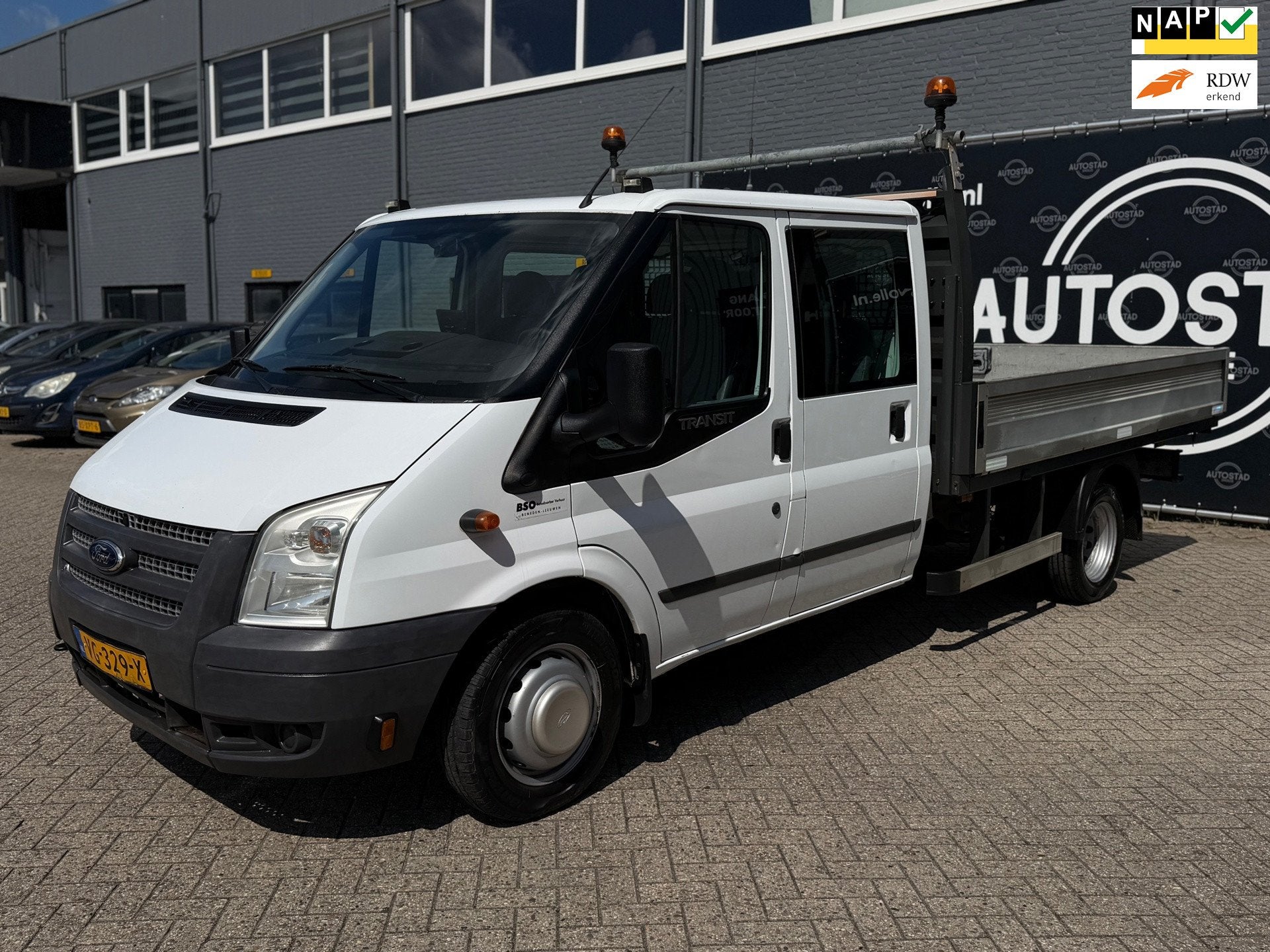 Ford Transit 350L 2.2 TDCI Ambiente EF DC Euro 5 / Pick-up /, Auto's, Bestelauto's, Bedrijf, Te koop, ABS, Achteruitrijcamera