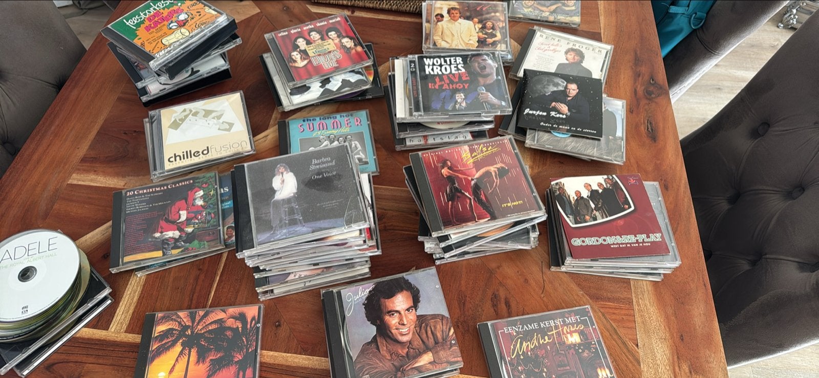 Grote collectie diverse CD's - Pop, Kerst, Chilled, Ophalen, Gebruikt, Pop, Inclusief doosje