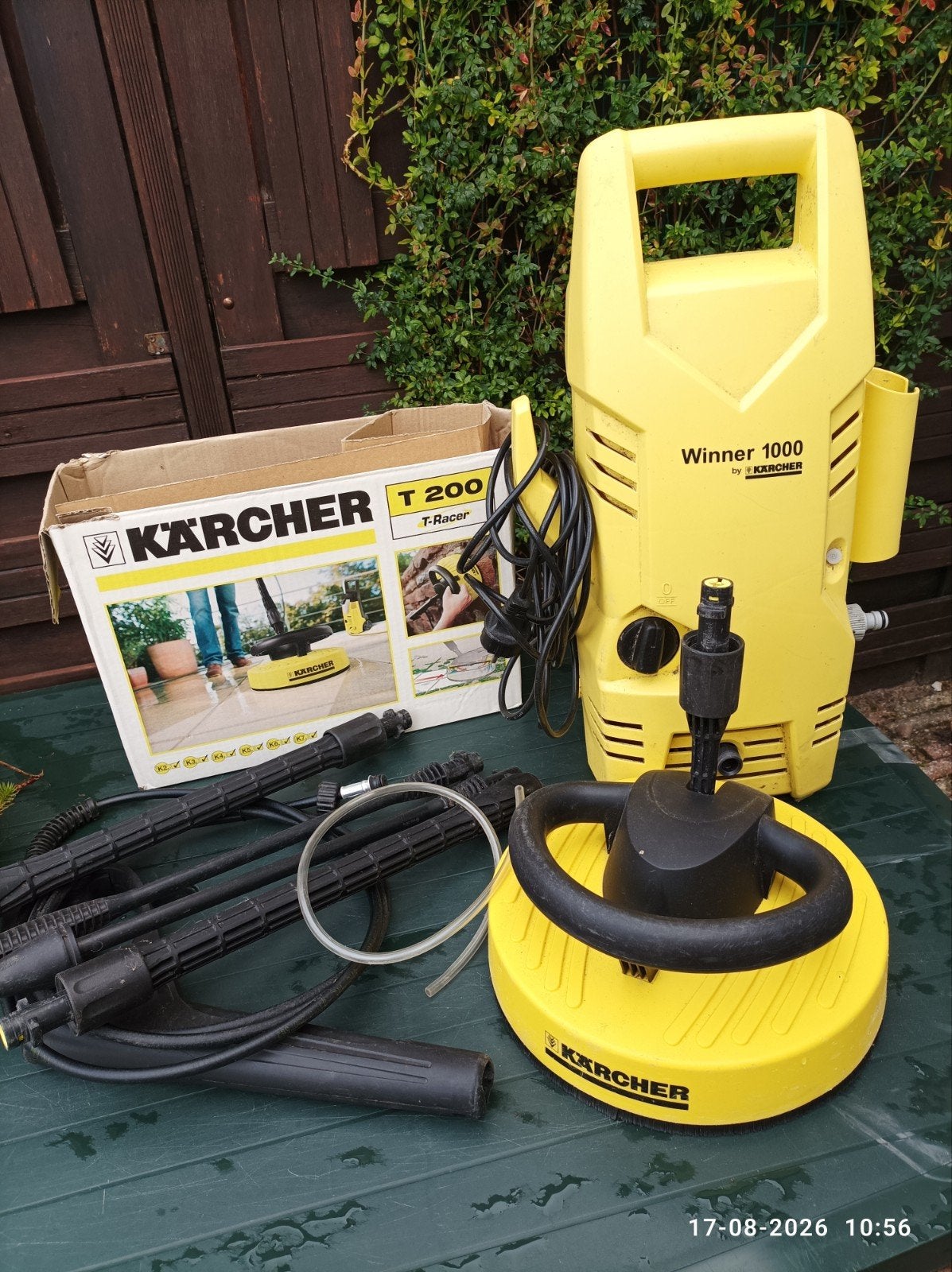 Kärcher hogedrukreiniger met terrasreiniger, Tuin en Terras, Hogedrukreinigers, Ophalen, Gebruikt, Elektrisch, Kärcher