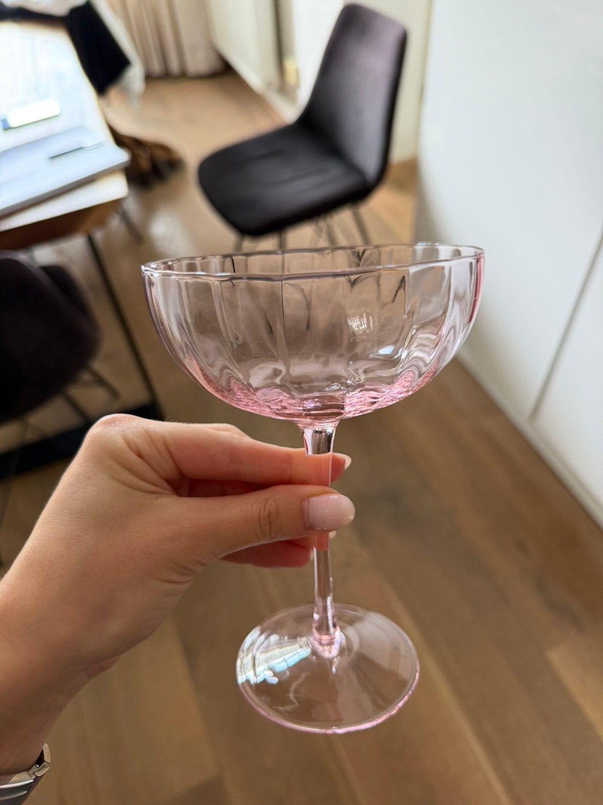 3 x Sissy Boy cocktail wijnglazen roze paars, Antiek en Kunst, Ophalen