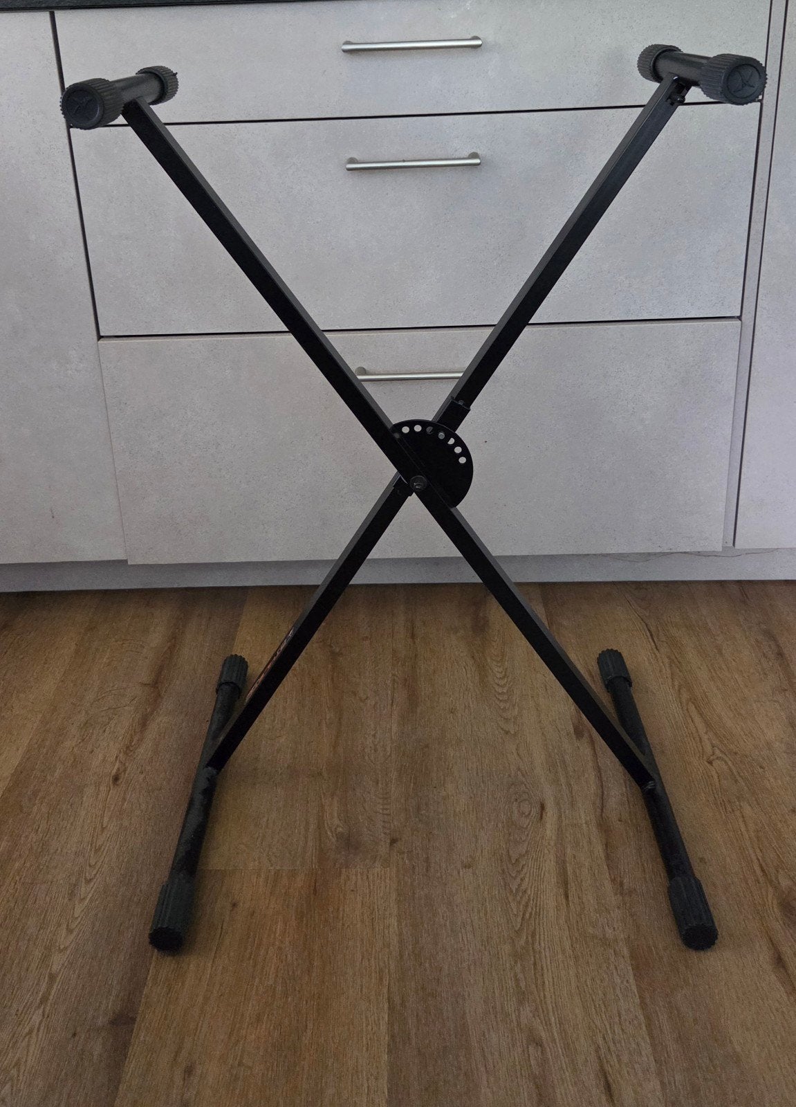 Stalen keyboard standaard, Muziek en Instrumenten, Standaards, Ophalen, Zo goed als nieuw, Instrumentstandaard