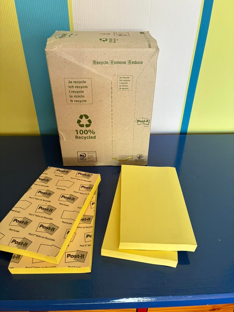 051 Post-it blokjes 76x127 geel - 16 stuks, Diversen, Verzenden, Nieuw