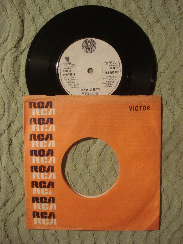 Black Sabbath 7" Vinyl Single: ‘Paranoid’ (Zuid-Afrika), Ophalen of Verzenden, Gebruikt, Rock en Metal