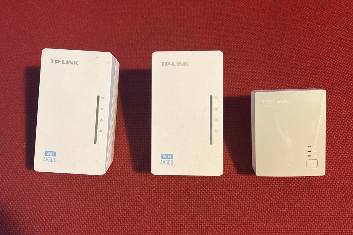 TP-Link Powerline Adapters (1+2 stuks) - WiFi AV500, Ophalen of Verzenden, Gebruikt