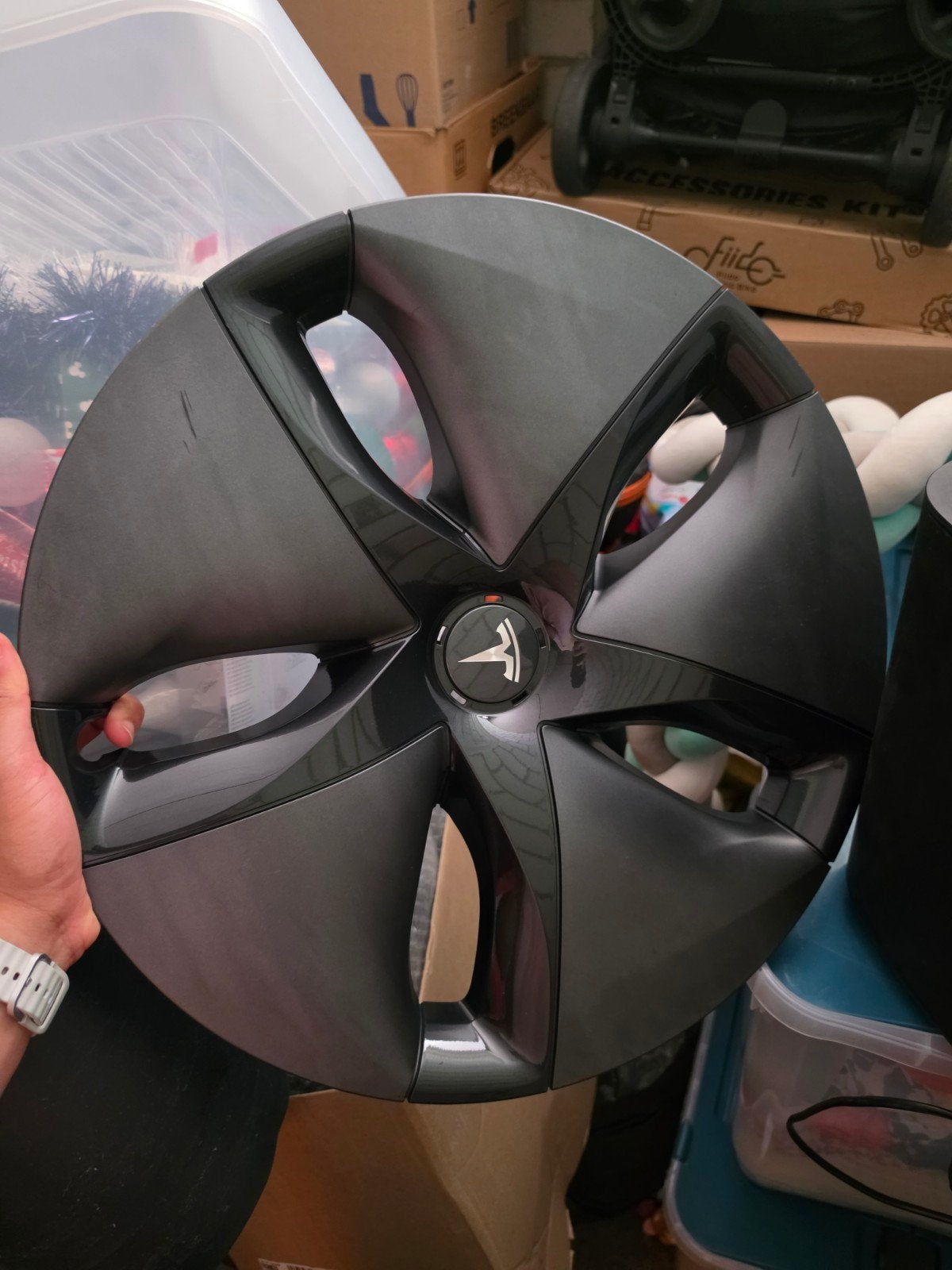 Tesla Model 3 Aero Velgkap (Gebruikt), Auto diversen, Wieldoppen, Ophalen of Verzenden, Gebruikt