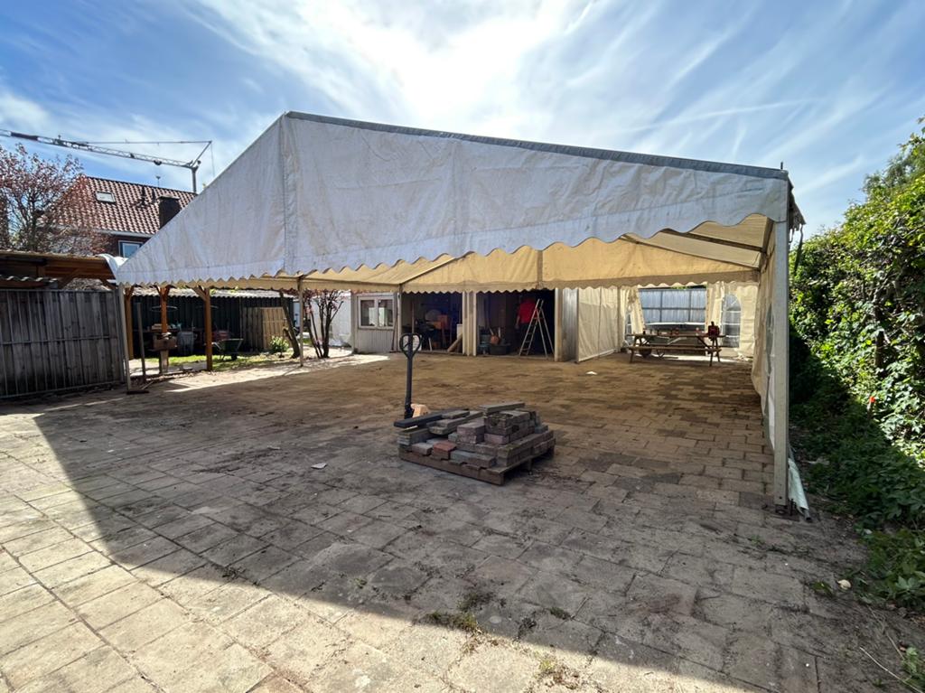 Aluhal Tent / feesttent Te huur 10x4, 10x8, 10x12, 10x16, Ophalen of Verzenden, 2 meter of meer, 8 meter of meer, 6 meter of meer