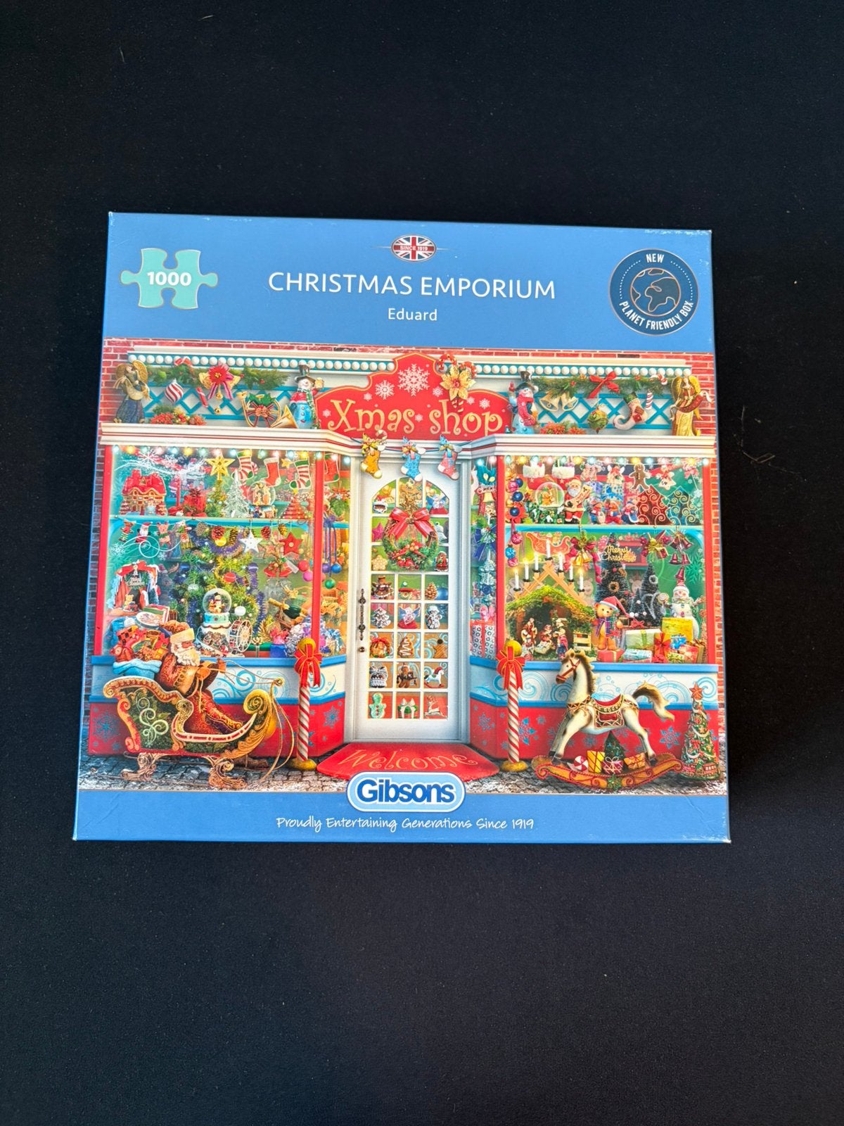 Gibsons puzzel - Christmas Emporium, Ophalen of Verzenden, 500 t/m 1500 stukjes, Zo goed als nieuw