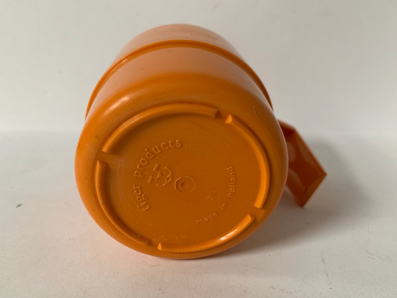 Vintage Oranje Kunststof Mok - Tiger Products Holland, Caravans en Kamperen, Ophalen of Verzenden, Gebruikt