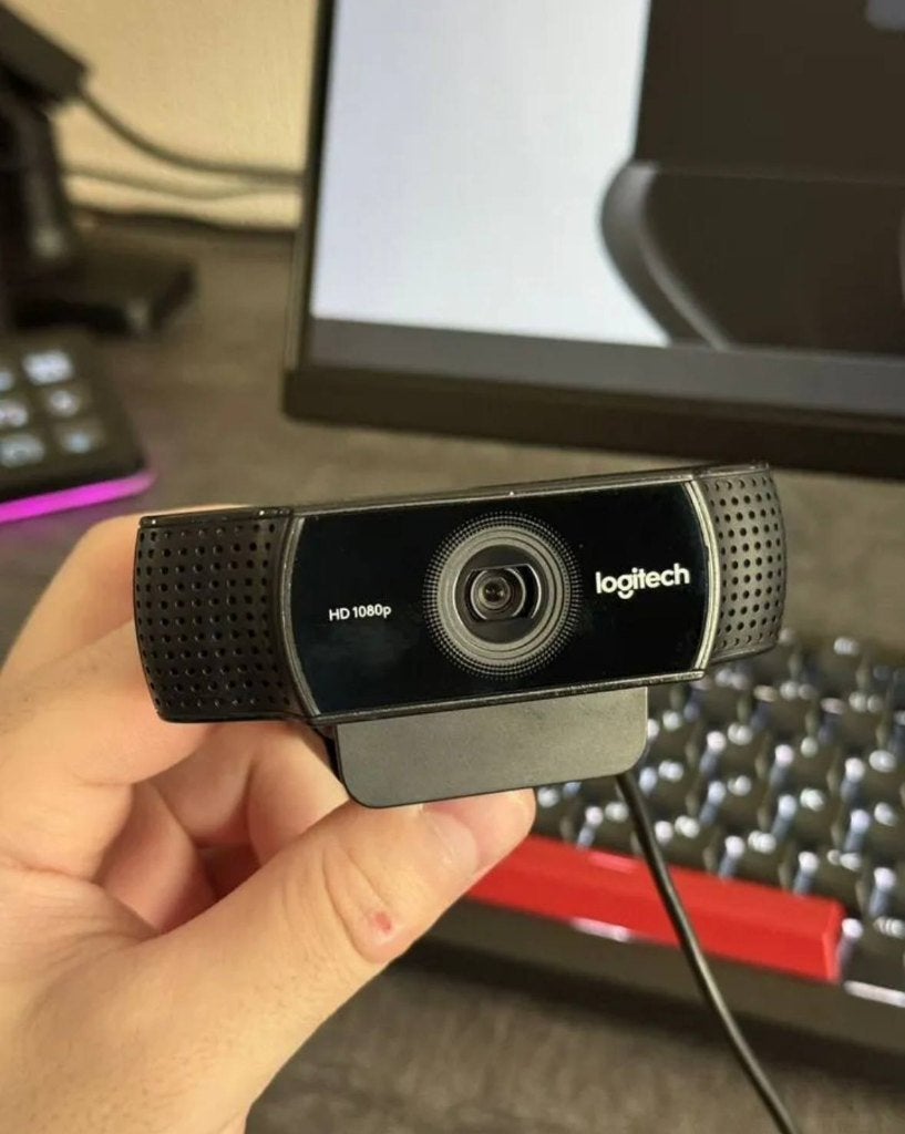 Logitech webcam — 1080p HD, Computers en Software, Webcams, Ophalen, MacOS, Zo goed als nieuw, Logitec