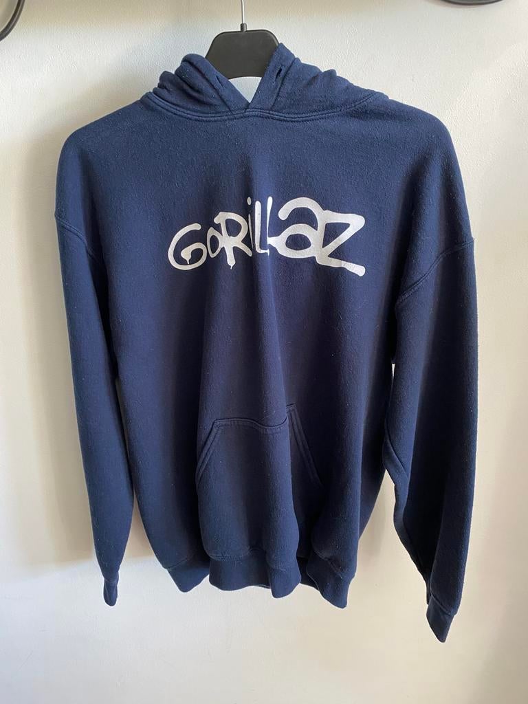 Gorillaz Hoodie GFoot, Ophalen of Verzenden, Gedragen, Maat 38/40 (M), Blauw