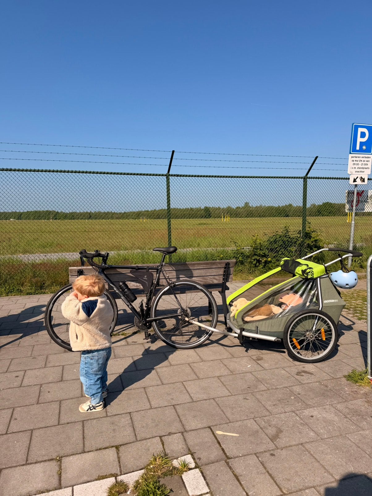 Croozer fietskar hardloopbuggy, Fietsen en Brommers, Fietsaccessoires | Aanhangers en Karren, Ophalen, Zo goed als nieuw, Kinderkar
