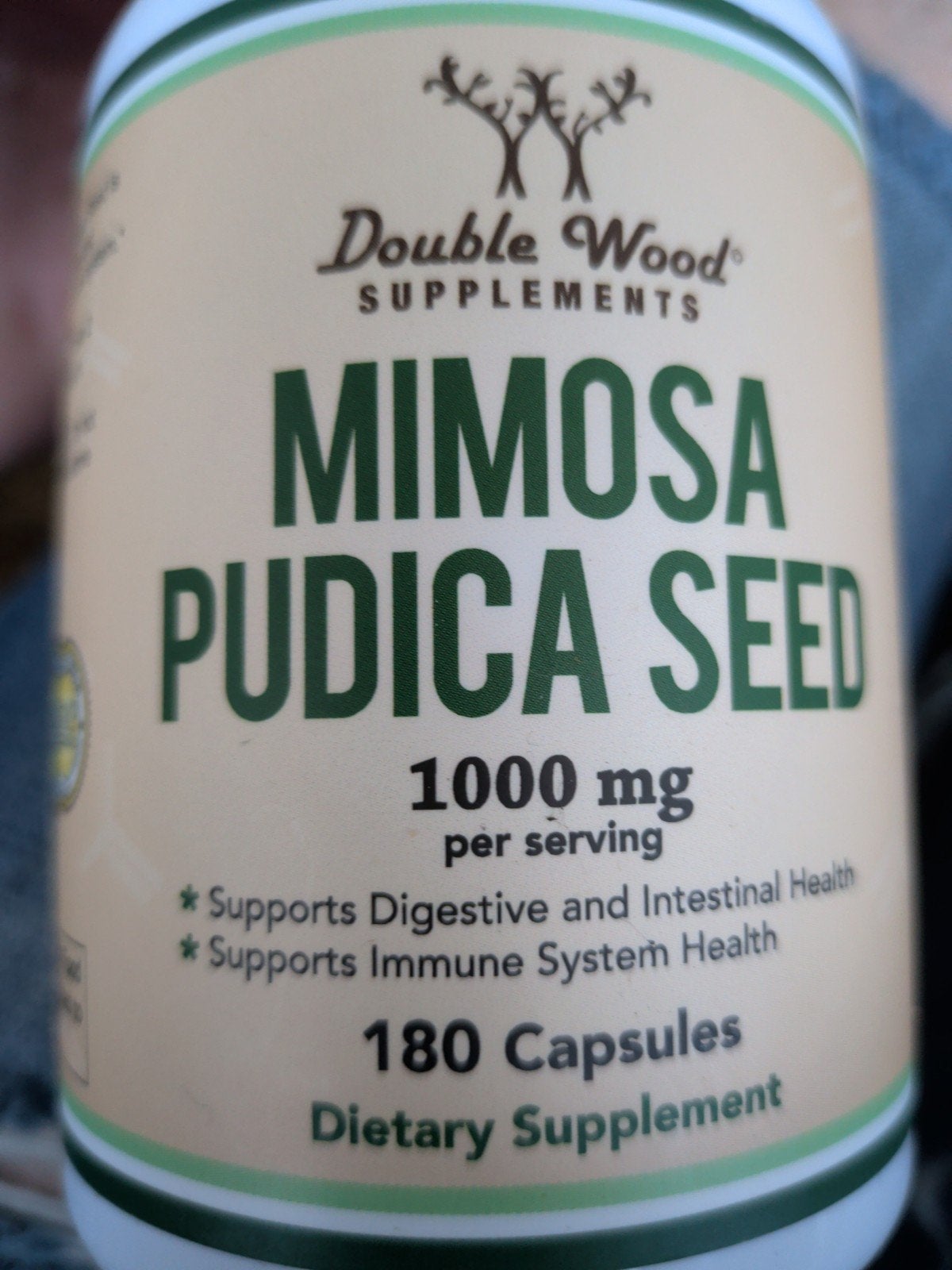 Double Wood Mimosa Pudica Seed 1000mg - 180 capsules, Ophalen of Verzenden, Nieuw, Overige typen