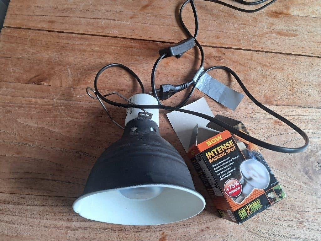 Exo Terra lampenkap / terrariumlamp, Ophalen of Verzenden, Gebruikt, Terrarium of Paludarium