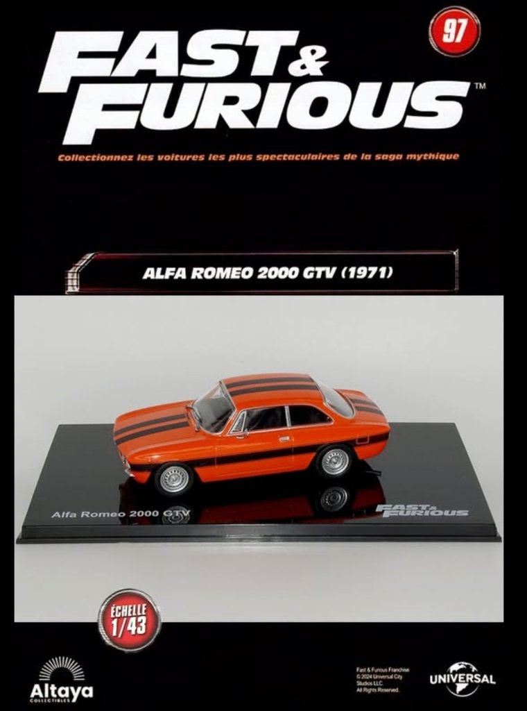 Alfa Romeo 2000 GT '71 schaal 1/43 FAST & FURIOUS ALTAY # 97, Hobby en Vrije tijd, Verzenden, Nieuw, Auto, Overige merken