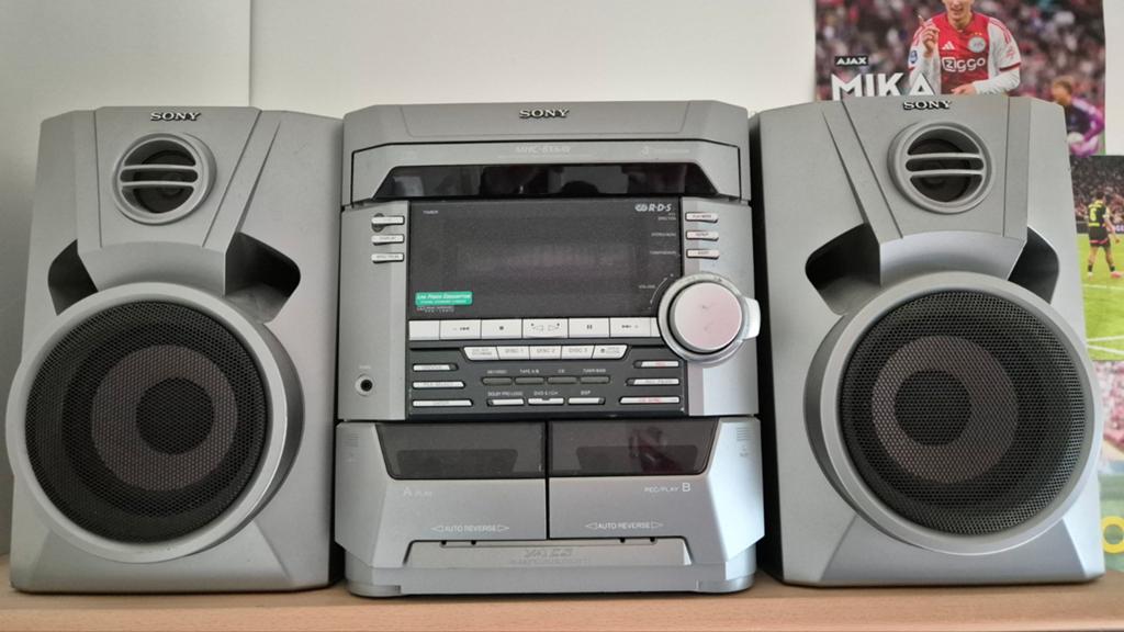 Sony MHC-BX6AV Stereo Set met CD, Cassette en Radio, Gebruikt, Tuner of Radio, Sony, Losse componenten