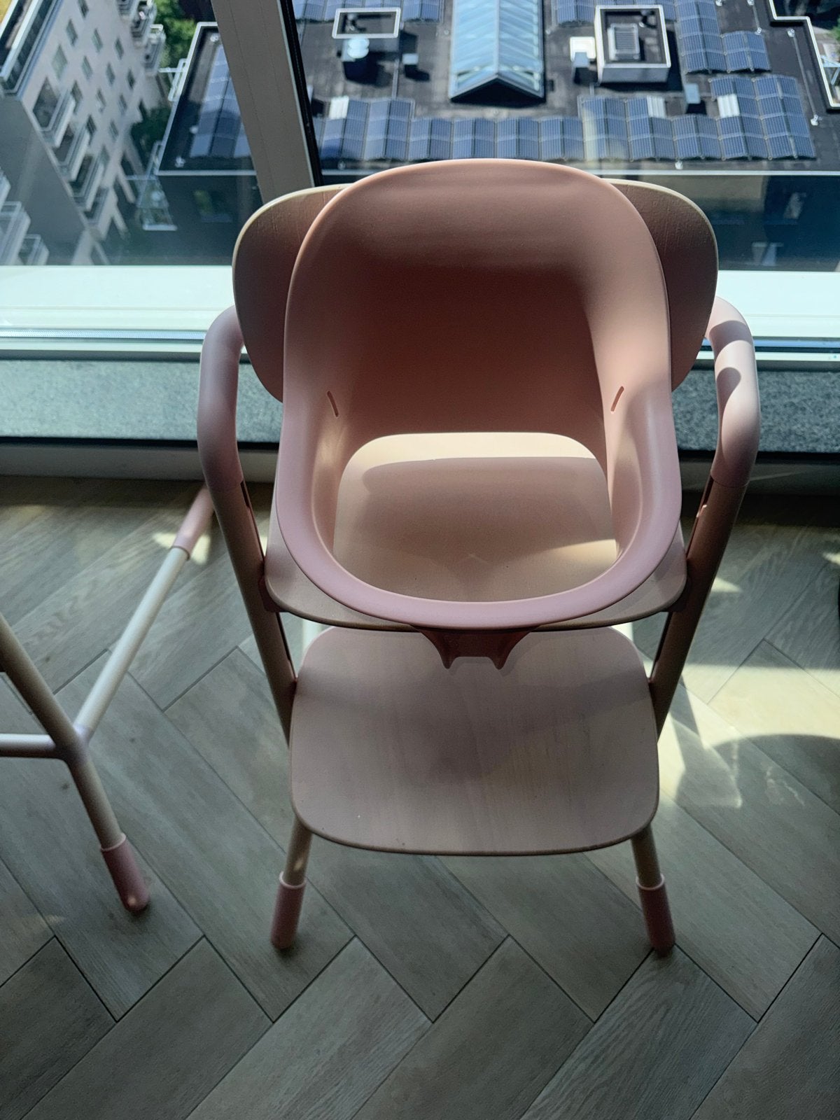 Cybex Lemo Kinderstoel Roze met dienbladen, Ophalen, Zo goed als nieuw, Meegroeistoel, Afneembaar eetblad