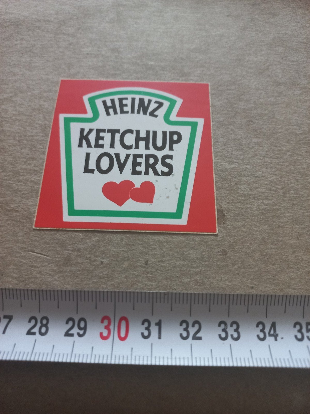 Vintage Hein.z Ketchup Lovers Sticker, Ophalen of Verzenden, Gebruikt, Merk