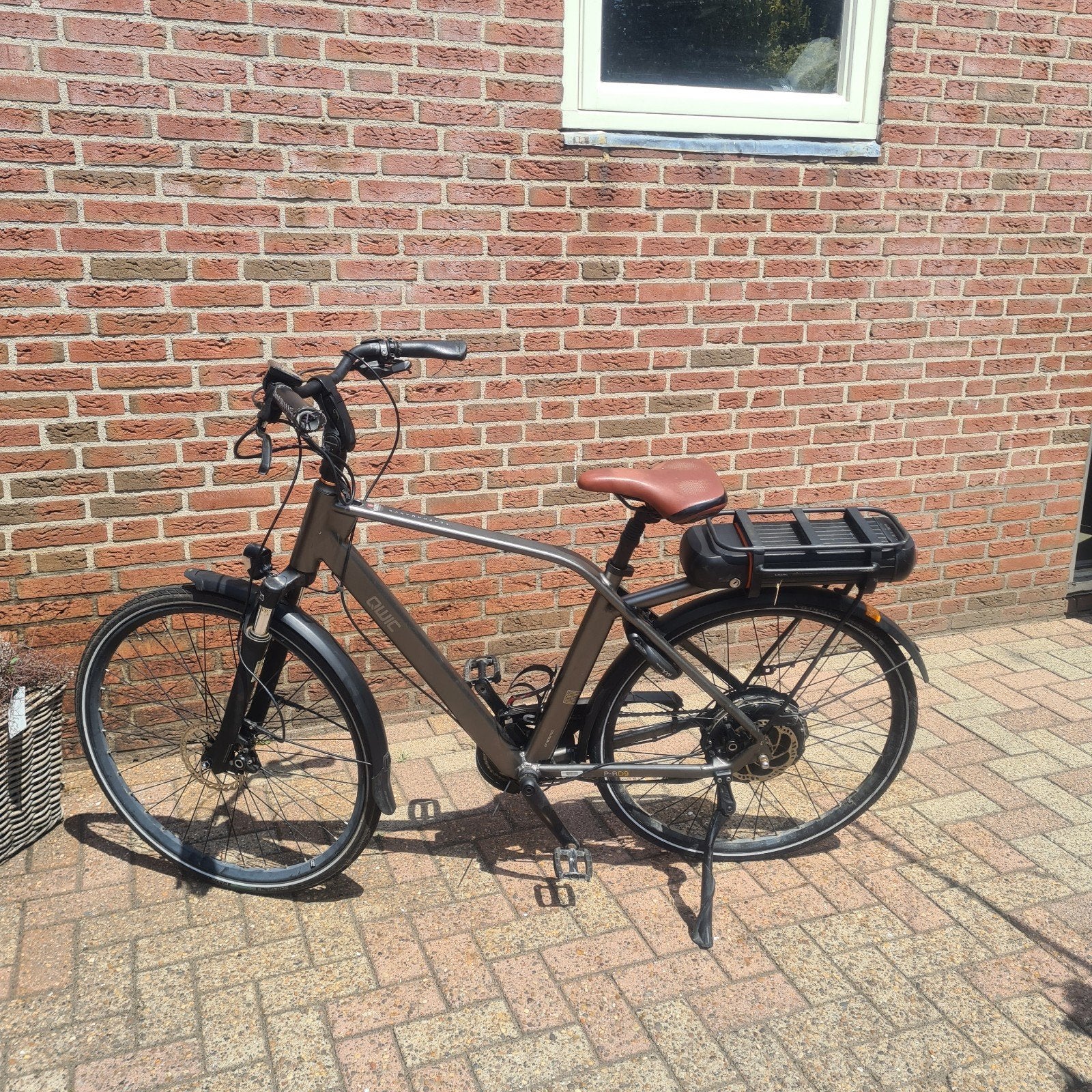 Fijne qwic P-RD9 met goede accu, Fietsen en Brommers, Fietsaccessoires | Fietsaccu's, Ophalen of Verzenden, Zo goed als nieuw