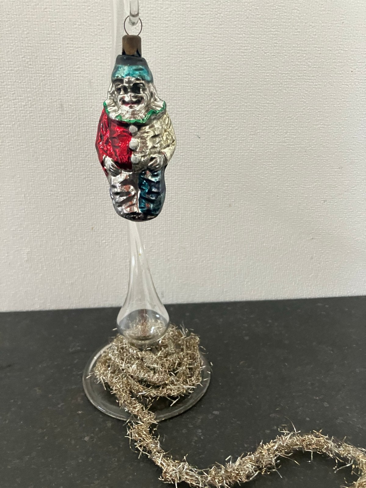 Mooie oude  kerstversiering clown, Diversen, Kerst, Ophalen of Verzenden, Gebruikt