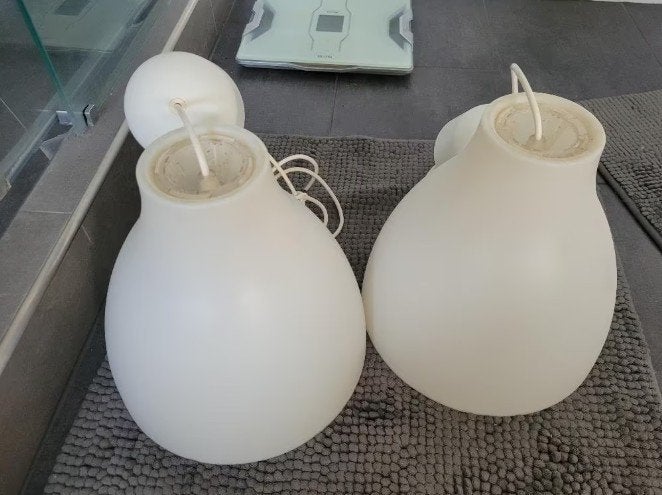 2 ikea lampen, Ophalen of Verzenden, Zo goed als nieuw, Kunststof, E27 (groot)