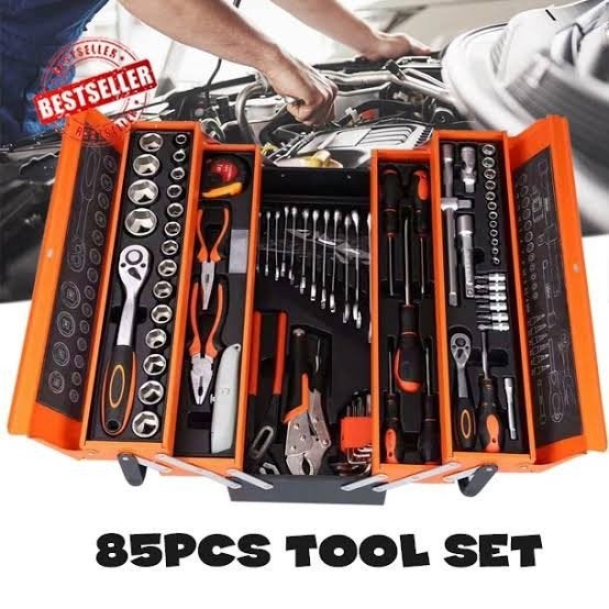 F-Tools Inklapbare Gereedschapskoffer/85-Delig -Incl. Koffer, Ophalen of Verzenden, Gevuld, Nieuw