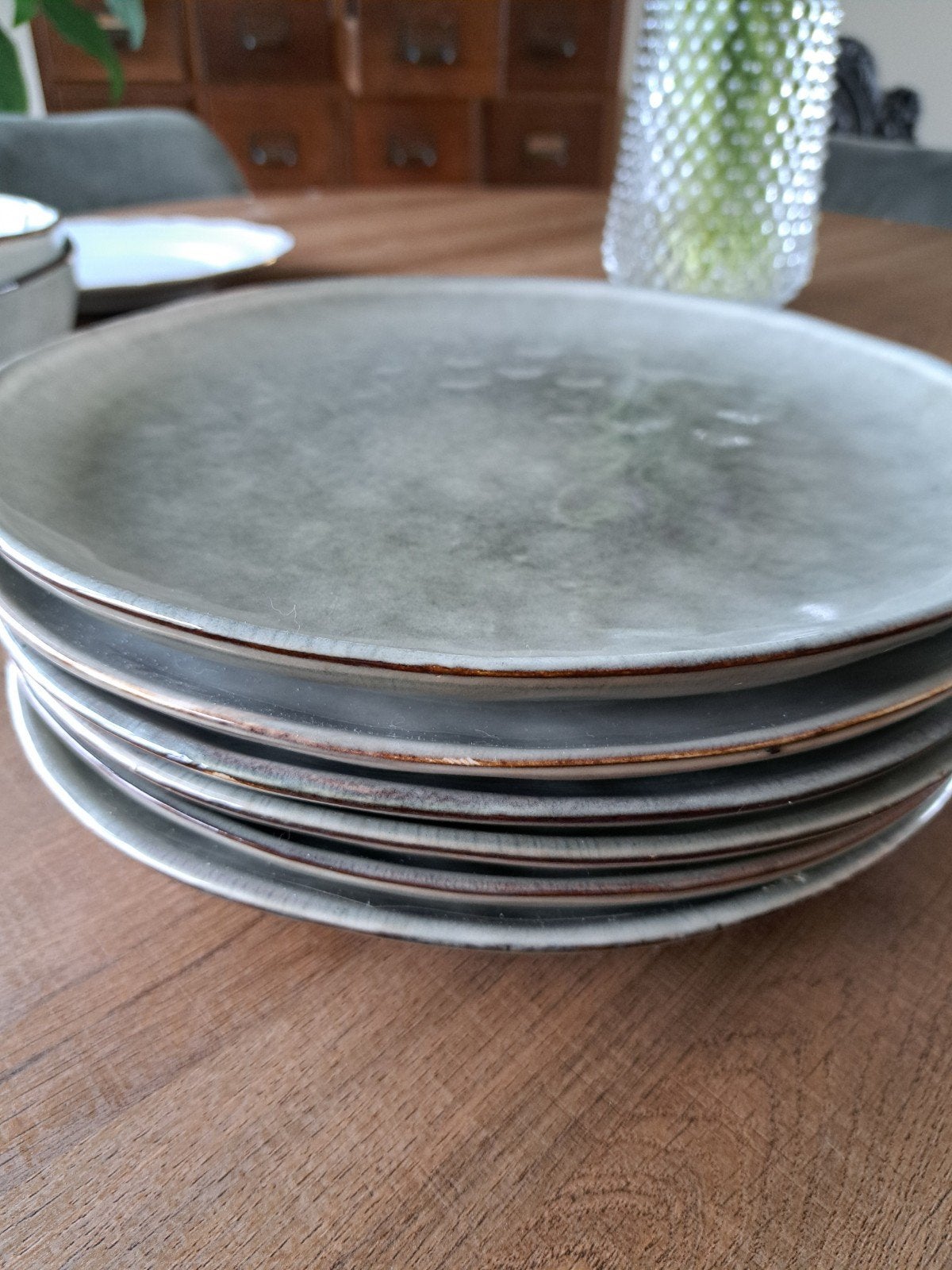6 diner borden Xenos, Ophalen, Bord(en), Overige stijlen, Glas
