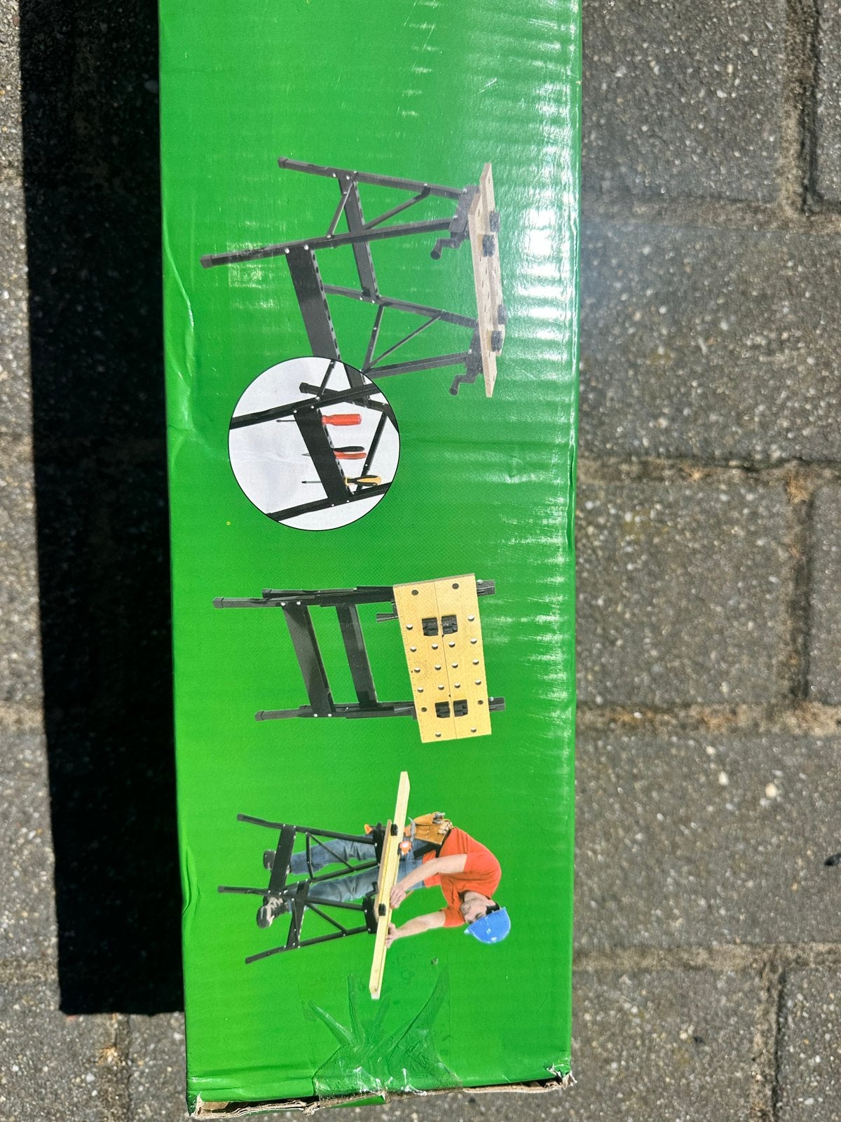 Hoff Tech inklapbare werkbank - Nieuw in doos, Ophalen, Nieuw, Minder dan 70 cm, Inklapbaar