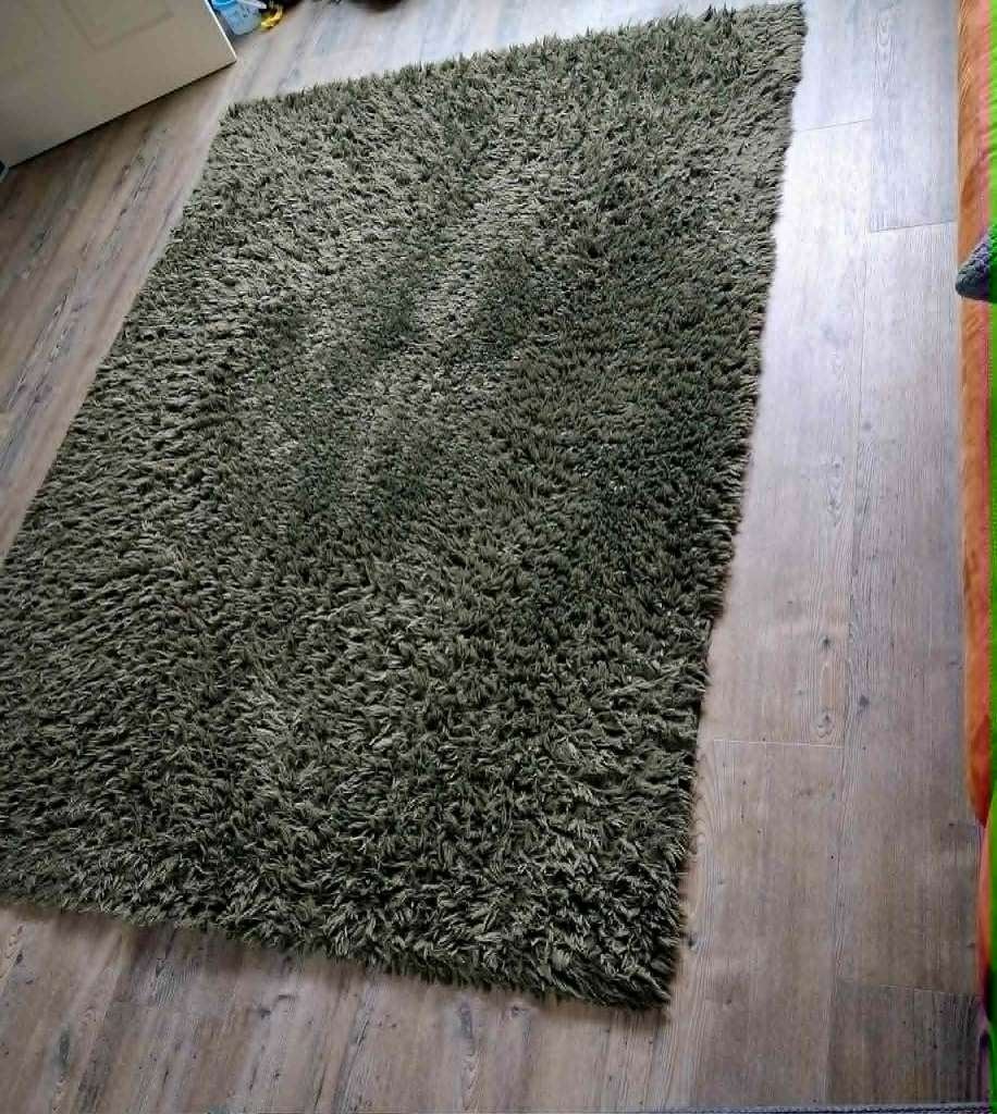 Groen vloerkleed karpet 160 x 203 cm, Ophalen, 150 tot 200 cm, 200 cm of meer, Zo goed als nieuw