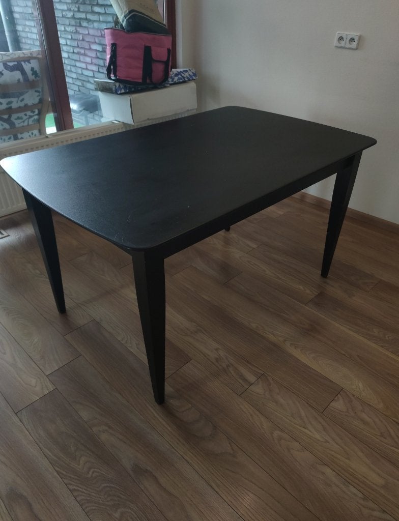Zwarte tafel, Ophalen, Gebruikt, 100 tot 150 cm, 50 tot 100 cm