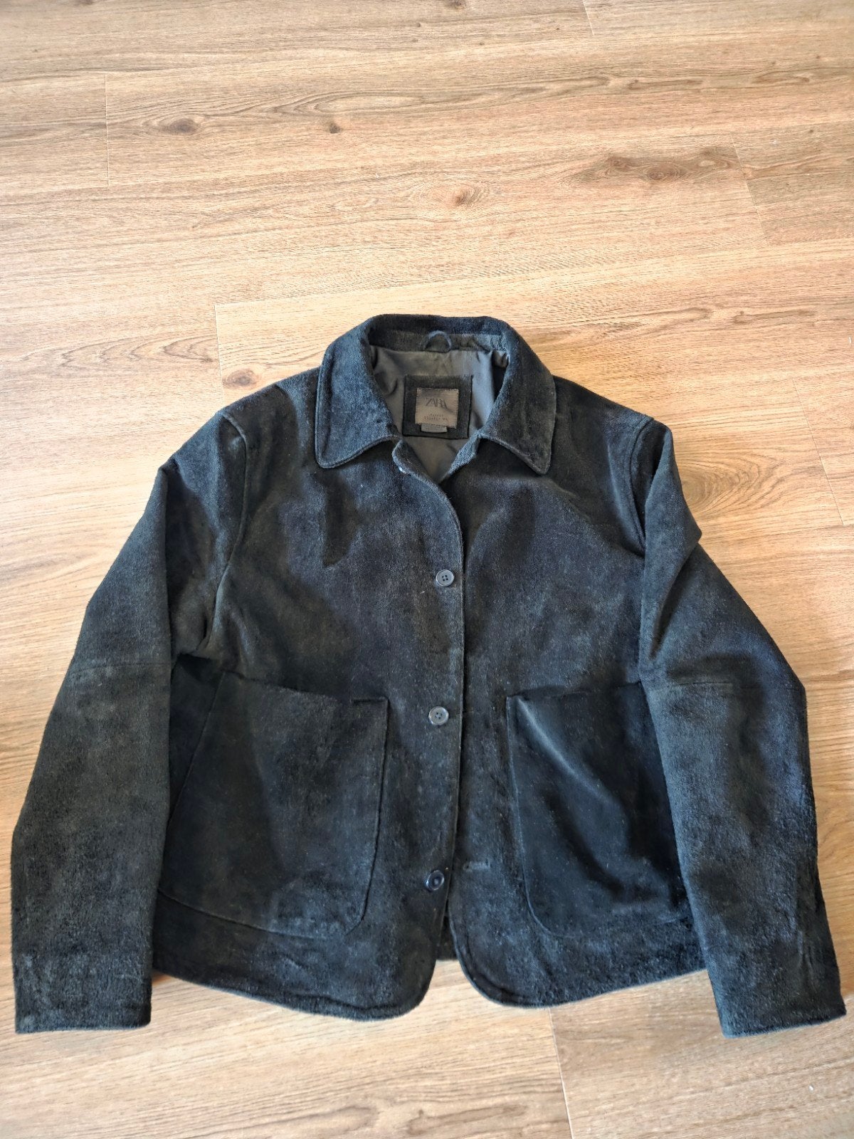 Stijlvol Zwart Suède Jasje - Zara - Maat XL, Ophalen, Zara, Zwart, Maat 56/58 (XL)