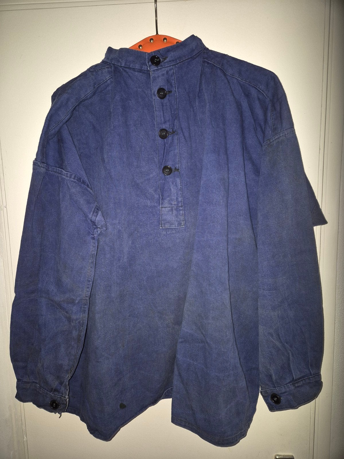 NS kiel van blauw keperkatoen jaren '50, Ophalen of Verzenden, Gebruikt, Trein, Overige typen