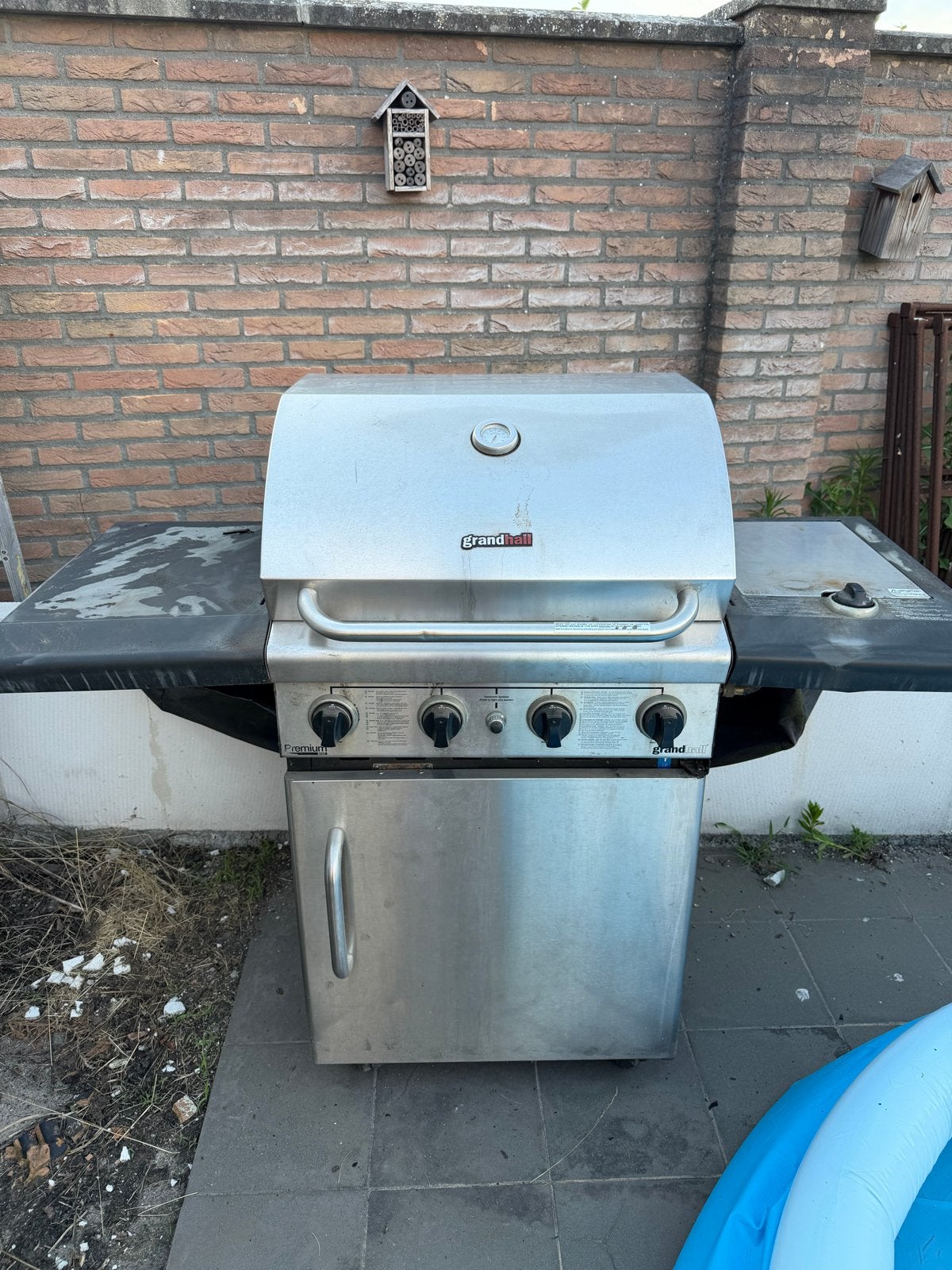 Grandhall gasbarbecue met thermometer, Ophalen, Gebruikt