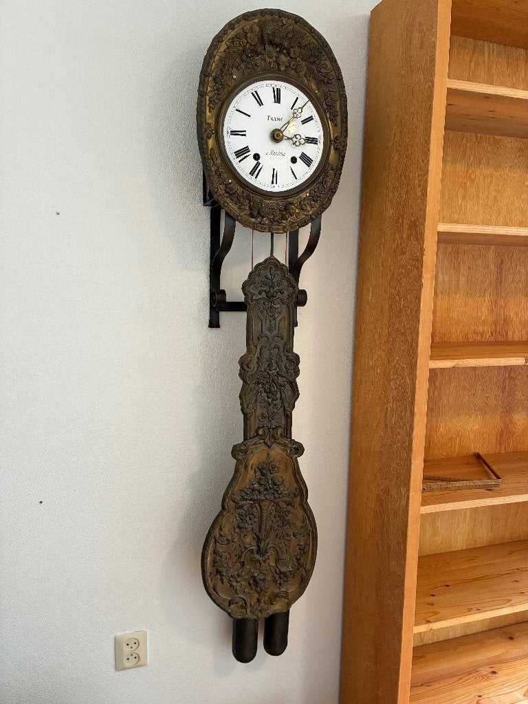 Comtoise staartklok met prachtpendel - Franc a Montbron, Antiek en Kunst, Ophalen