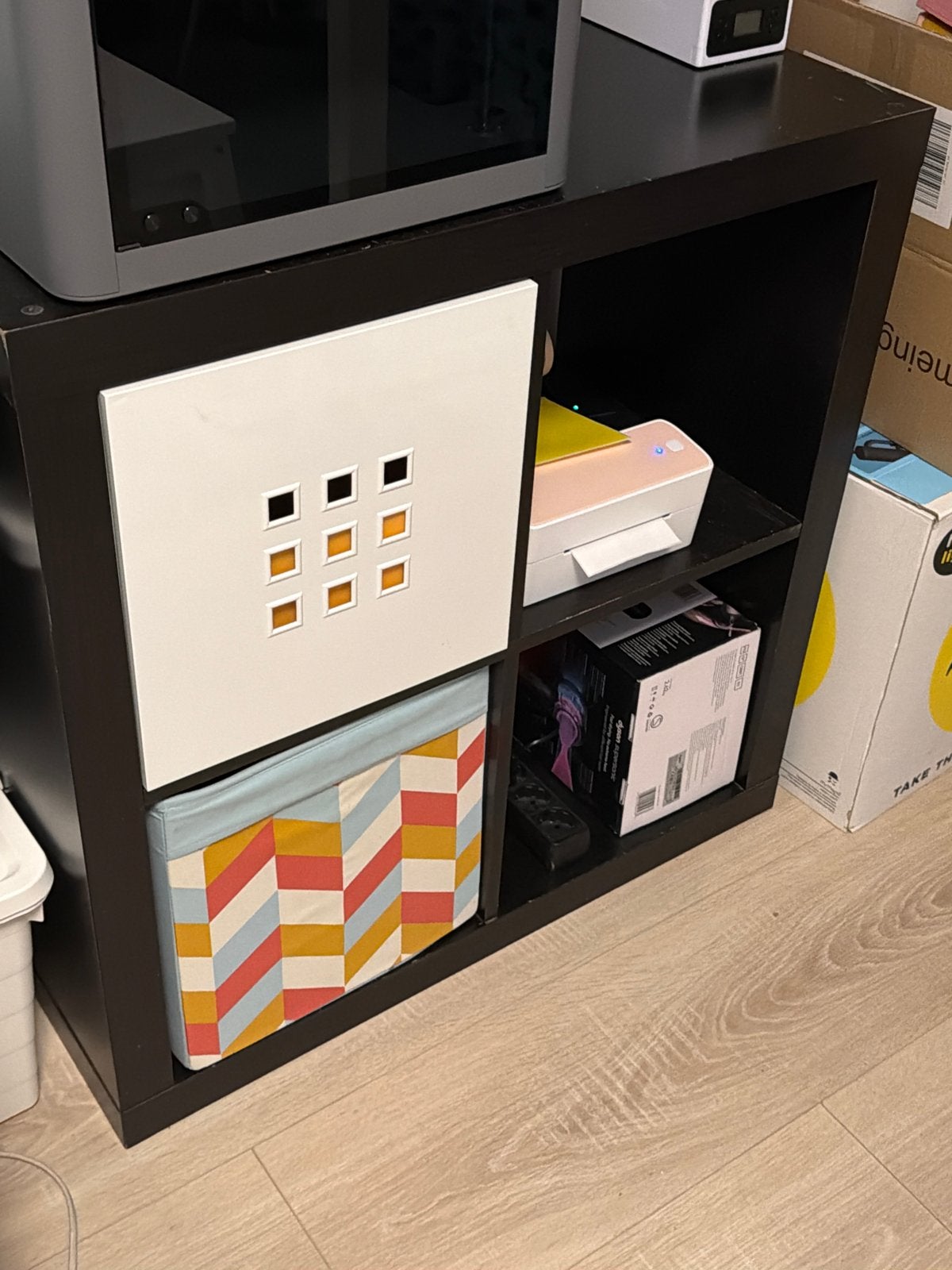 Ikea Kallax kast met 4 vakken, Ophalen of Verzenden, Gebruikt